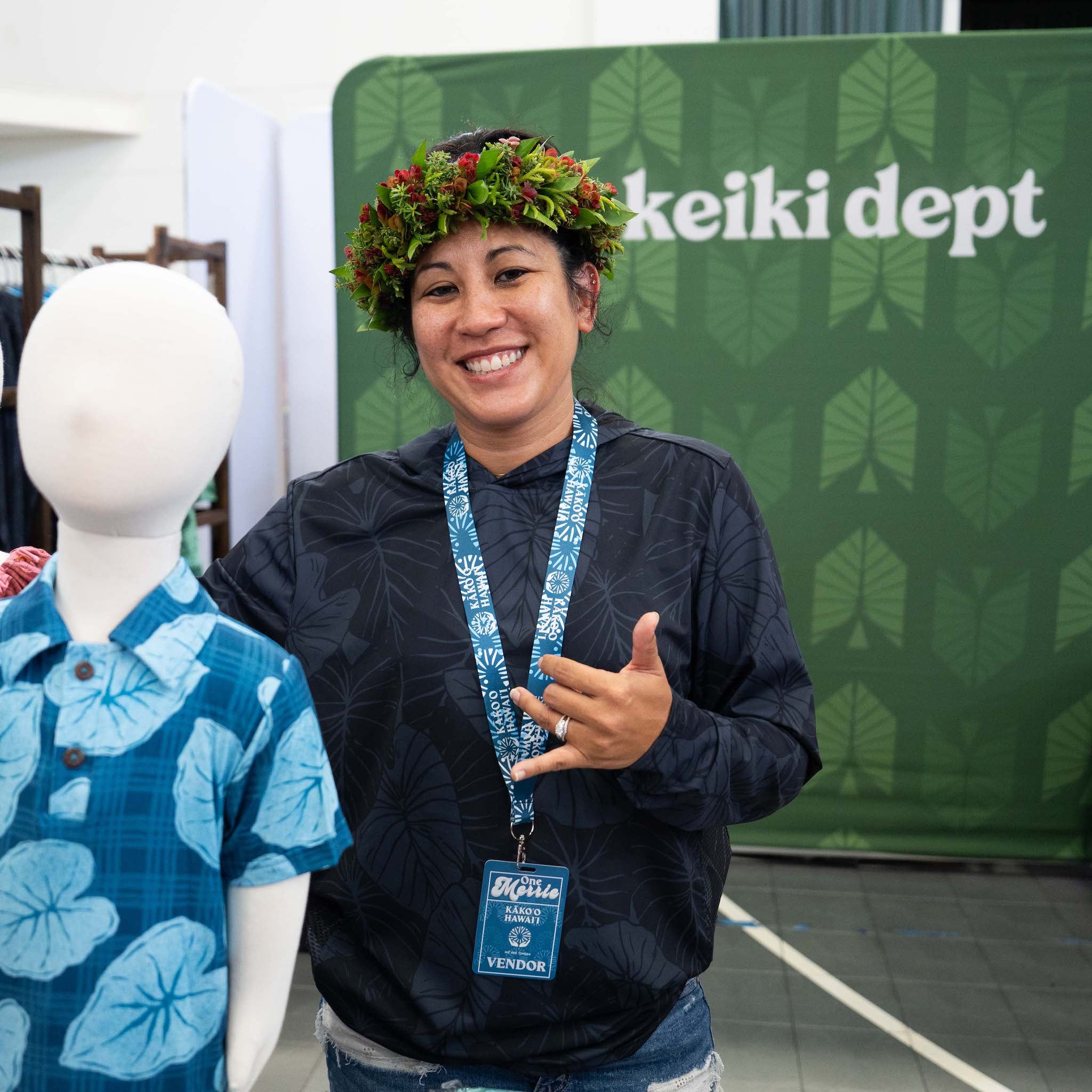 Black Loʻi Kalo Kalā Sun Hoodie (UPF 50)