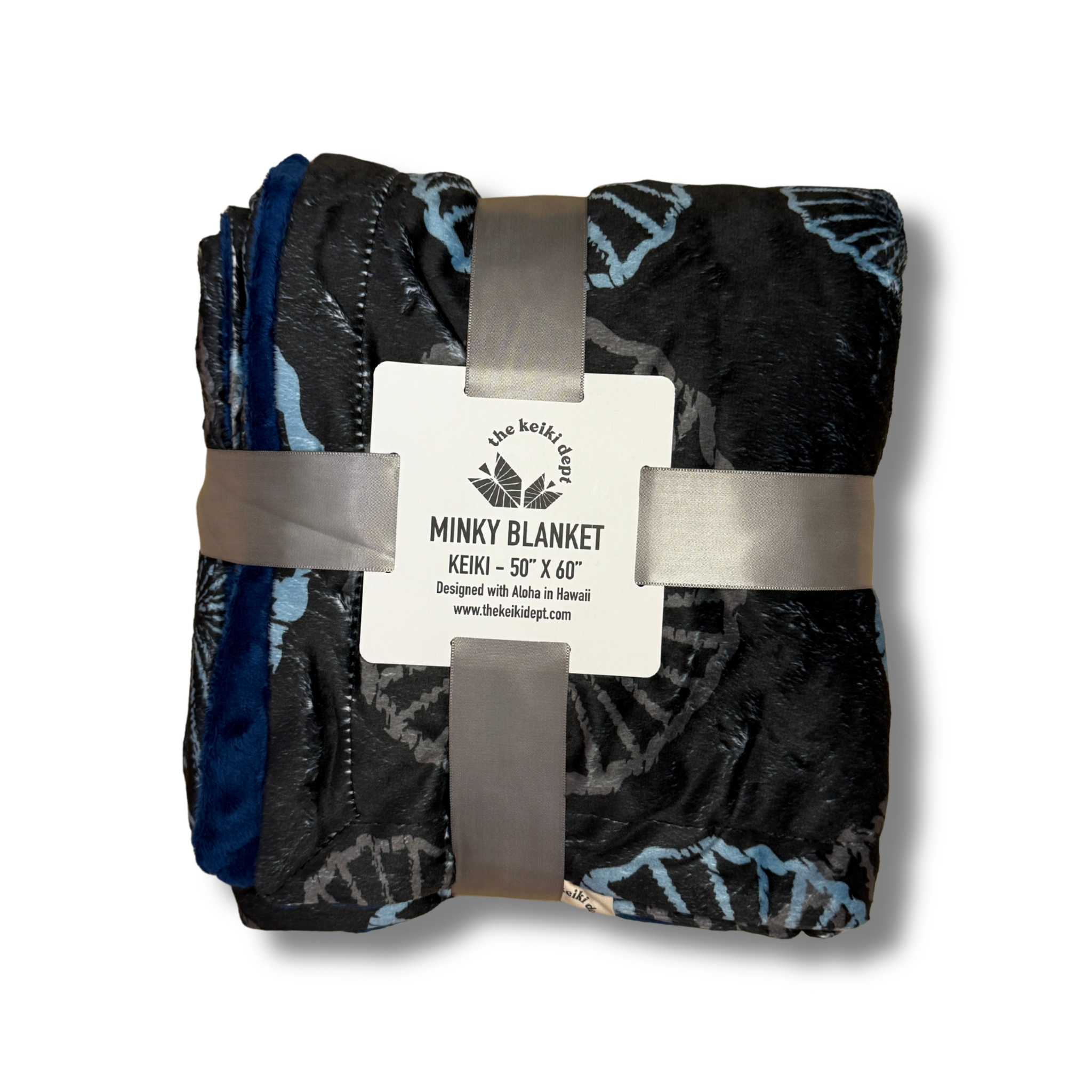 Black ʻOpihi Minky Blanket