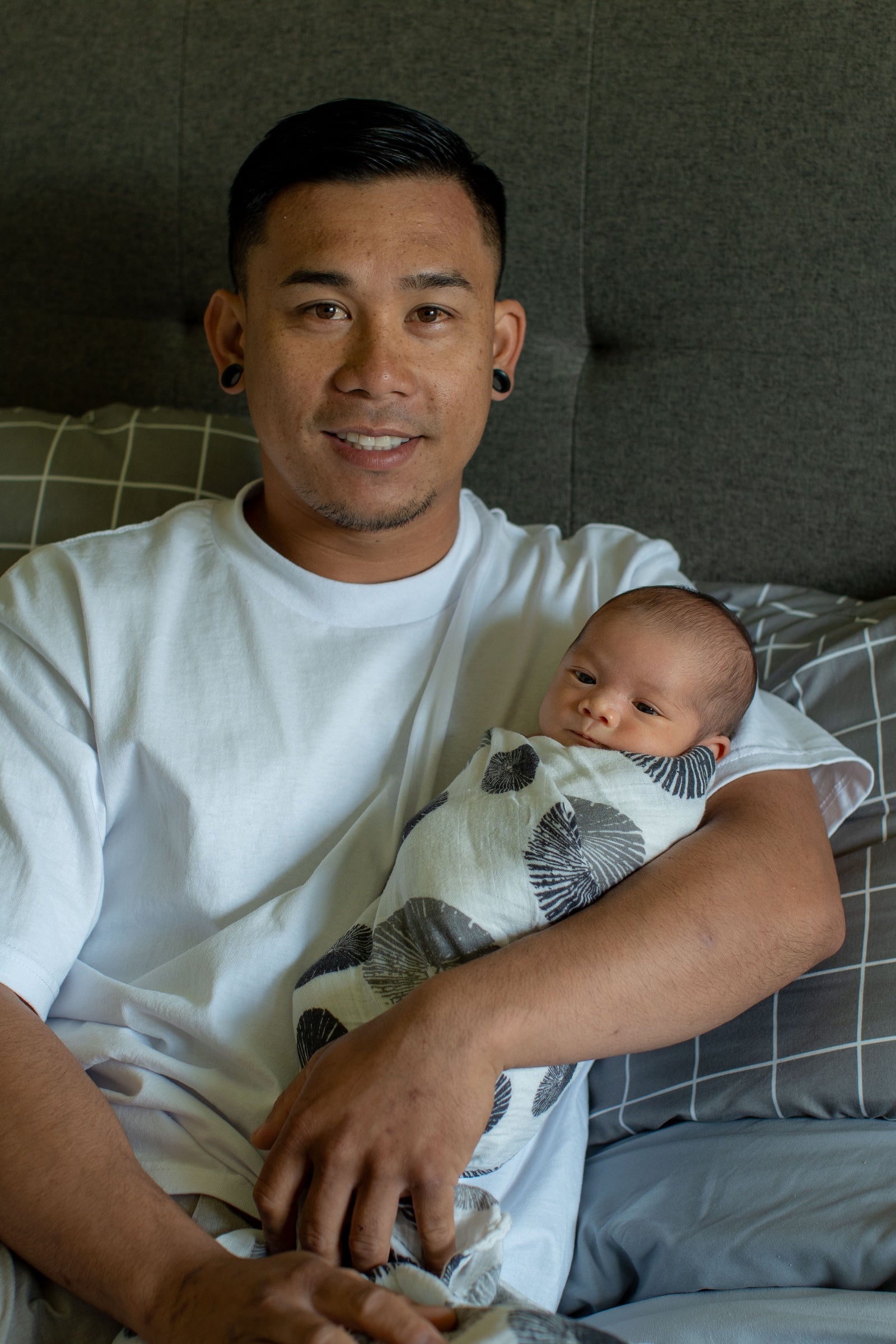 BW ʻOpihi Bamboo Muslin Kapa Moe (Swaddle Blanket)