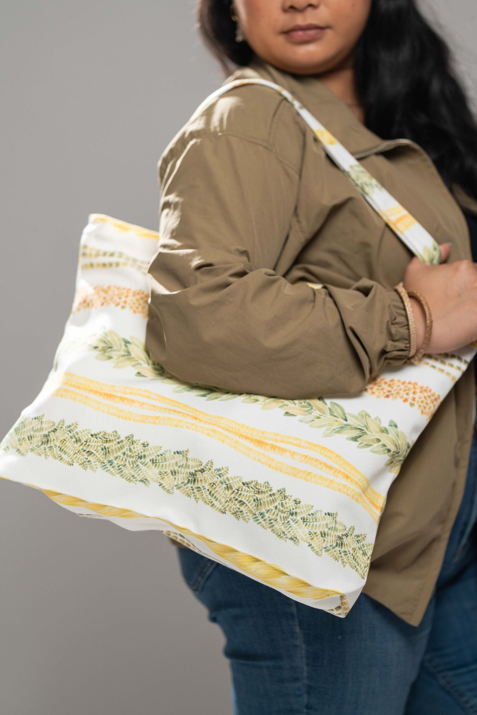 Lei Alaula Kula Canvas Zipper Tote Bag