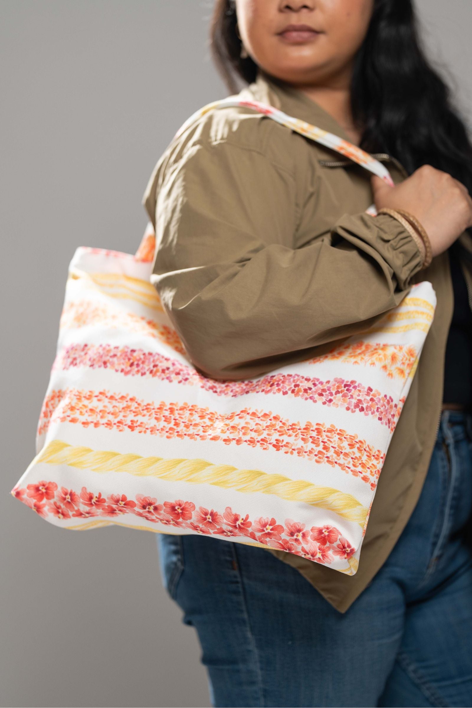 Lei Alaula Ulaula Canvas Zipper Tote Bag