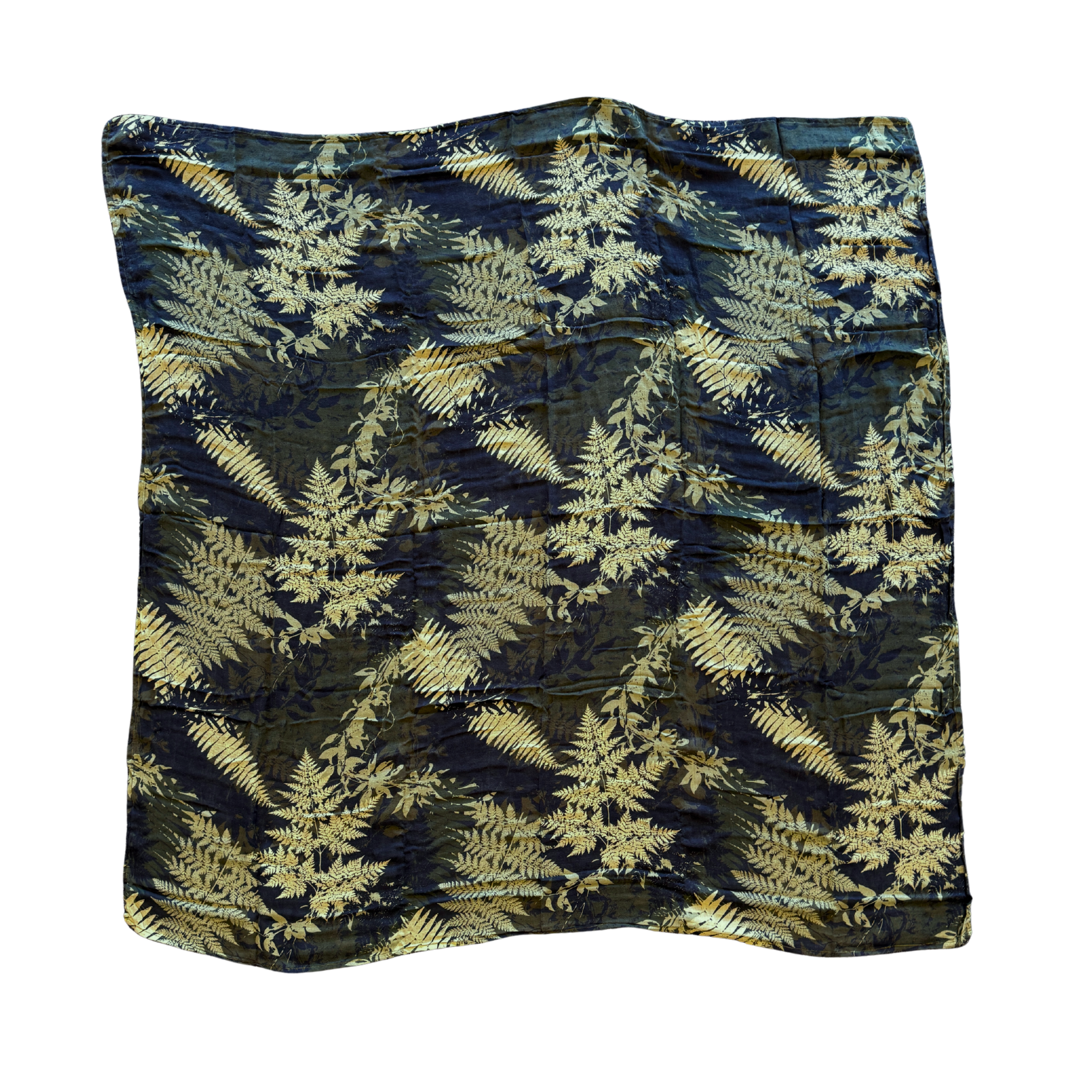 Green Hawaiian Ferns Kapa Moe - Hawaiian Bamboo Swaddle