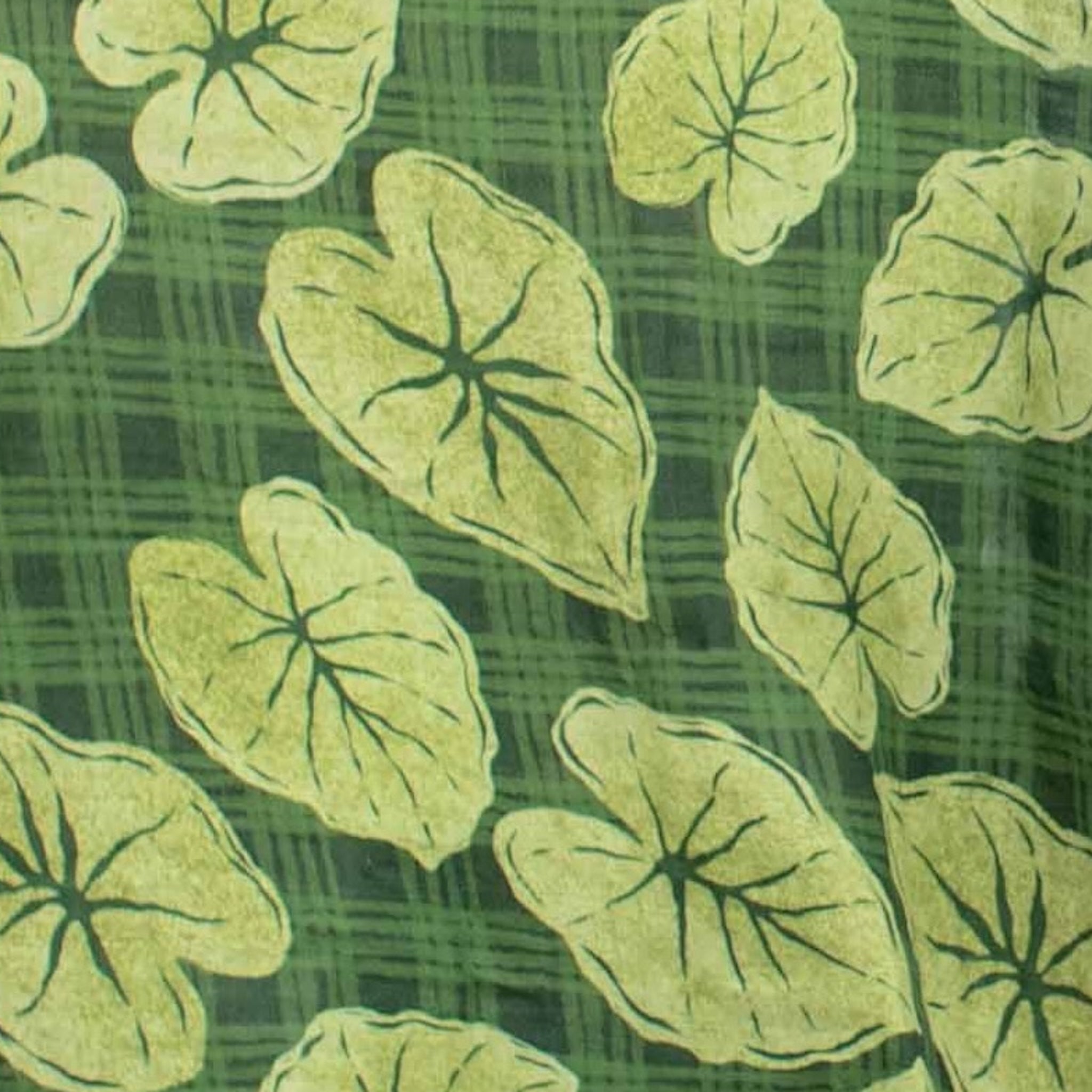 Green Palaka Kalo Kapa Moe - Hawaiian Bamboo Swaddle