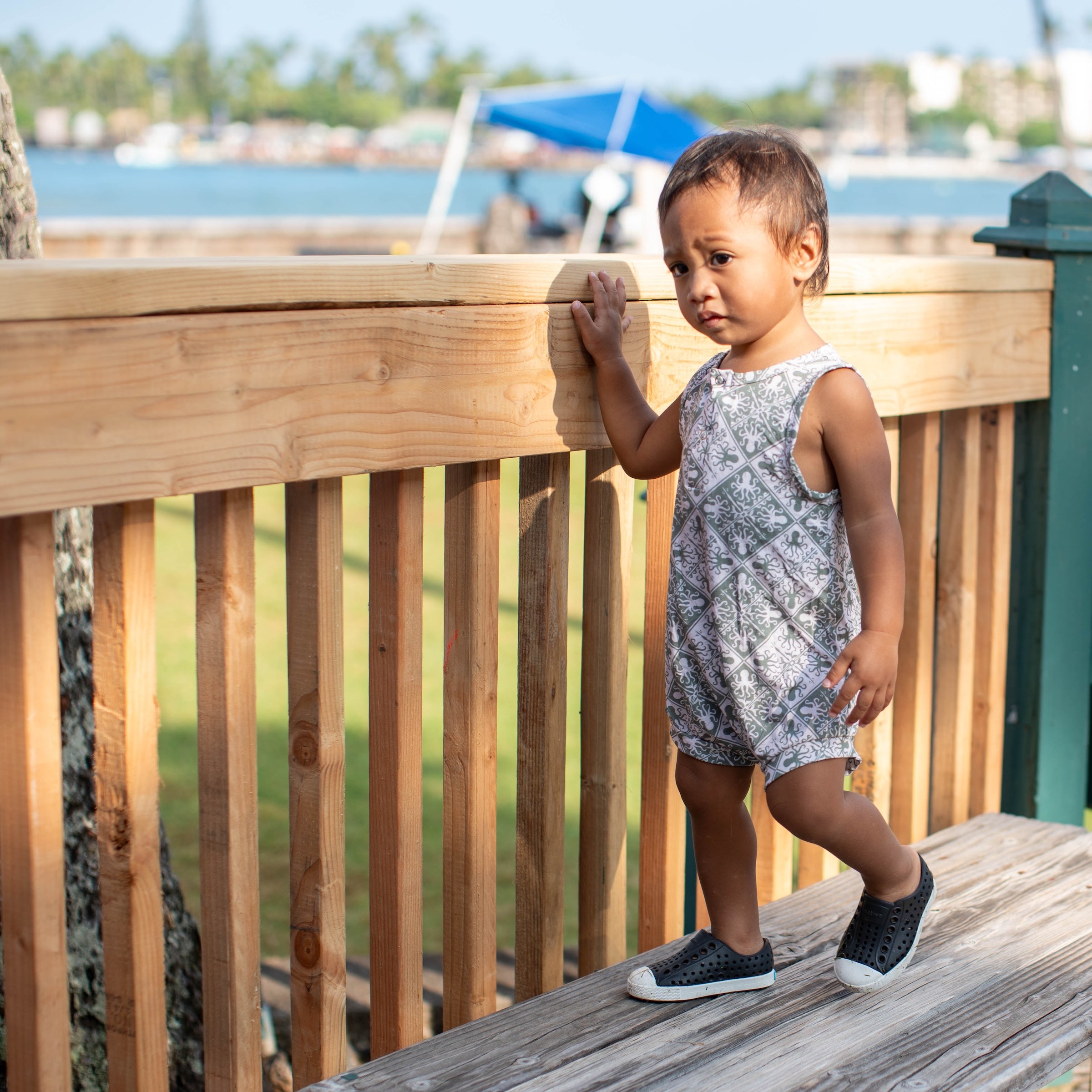 Sand Kuiki Heʻe Tank Bamboo Romper