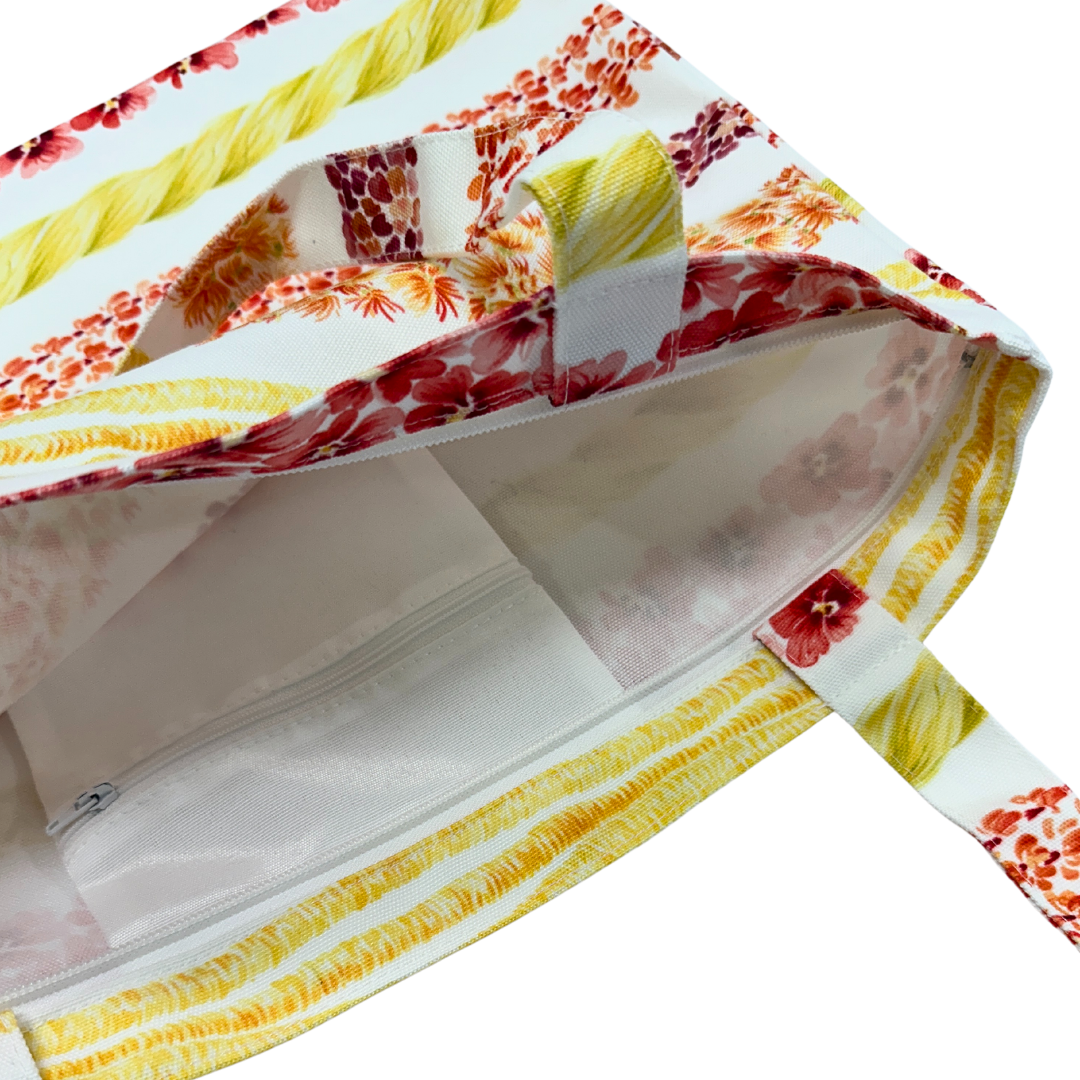 Lei Alaula Ulaula Canvas Zipper Tote Bag