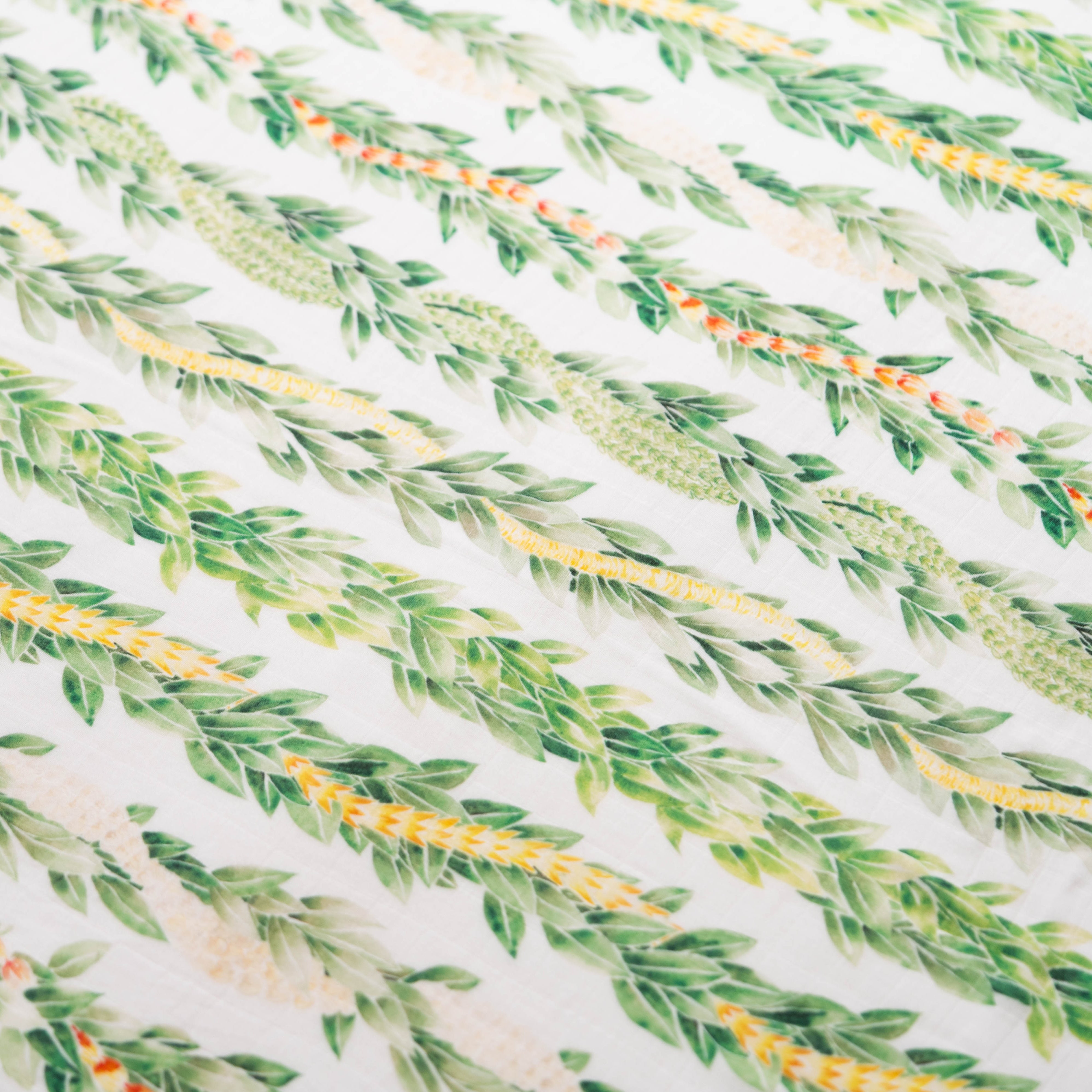 Lei Maile Bamboo Muslin Kapa Moe (Swaddle Blanket)