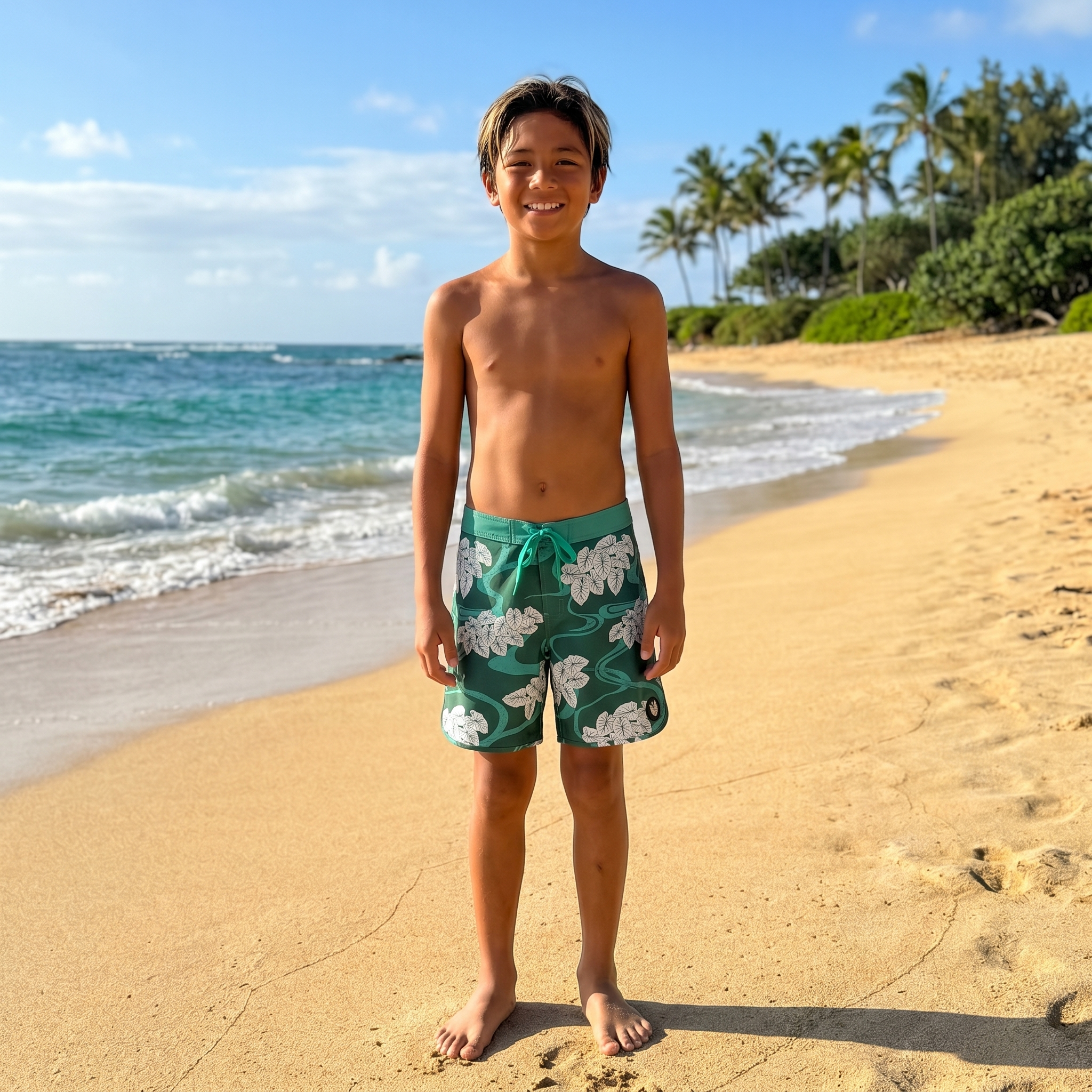 Hawaiian Loi Po 4-Way Stretch Boardshorts