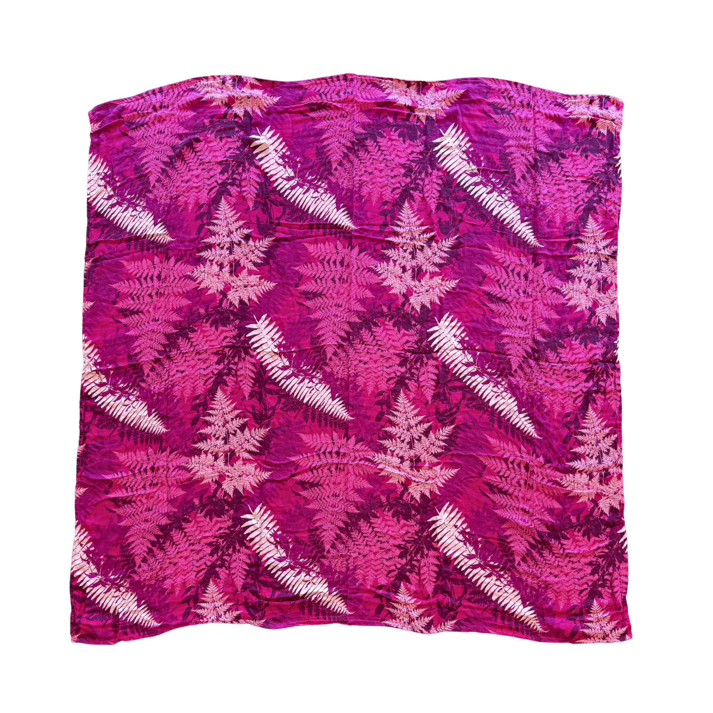 Pink Hawaiian Ferns Kapa Moe - Hawaiian Bamboo Swaddle