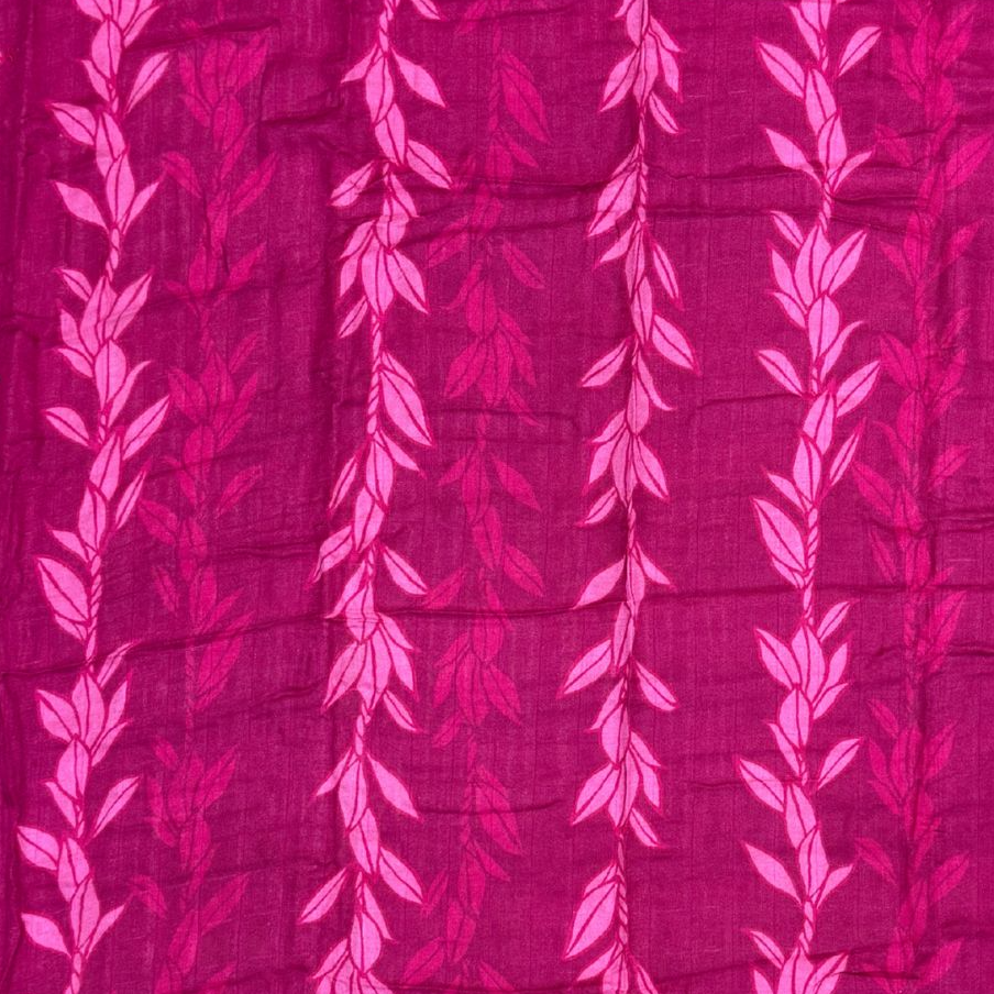 Pink Maile Strands Kapa Moe - Hawaiian Bamboo Swaddle