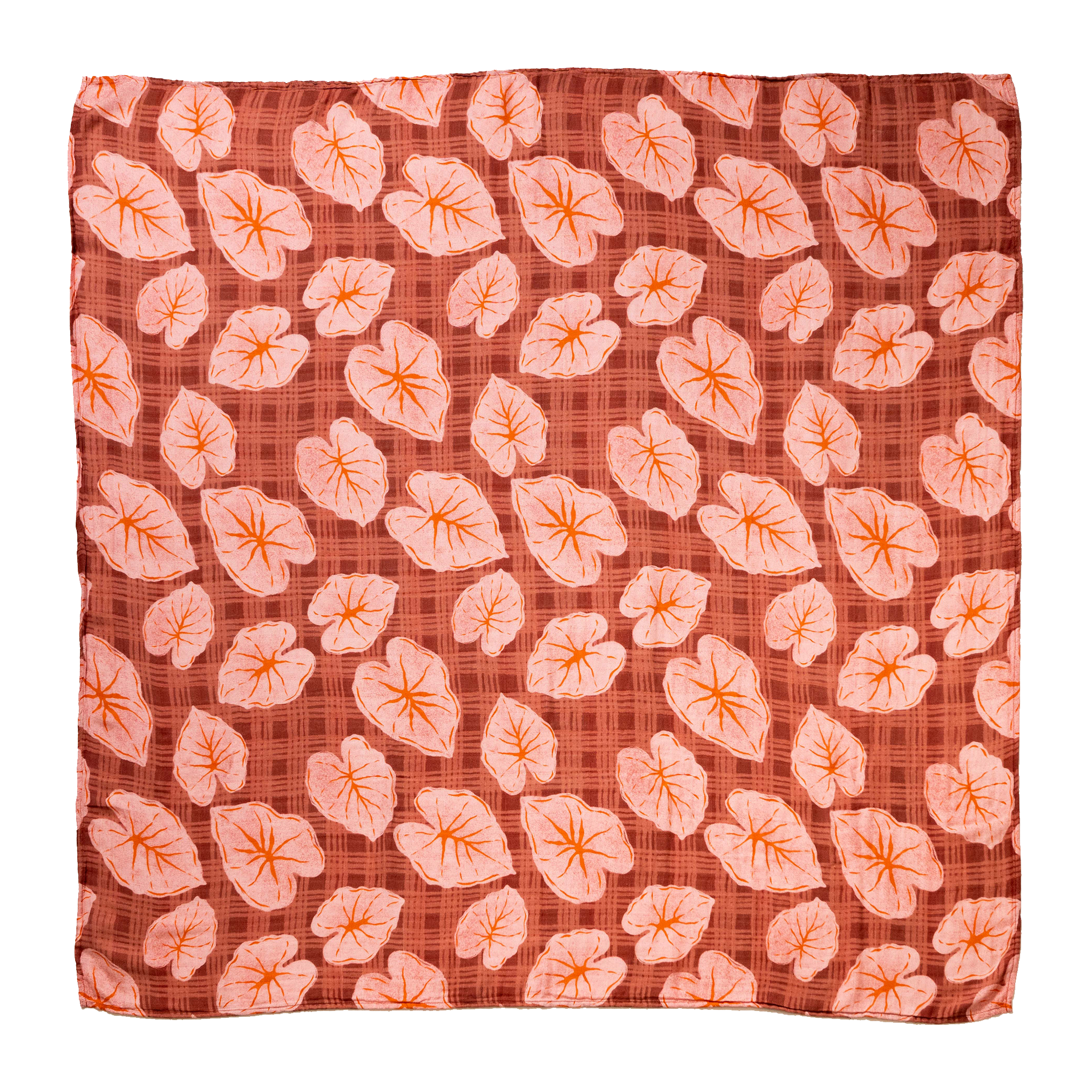 Pink Palaka Kalo Kapa Moe - Hawaiian Bamboo Swaddle