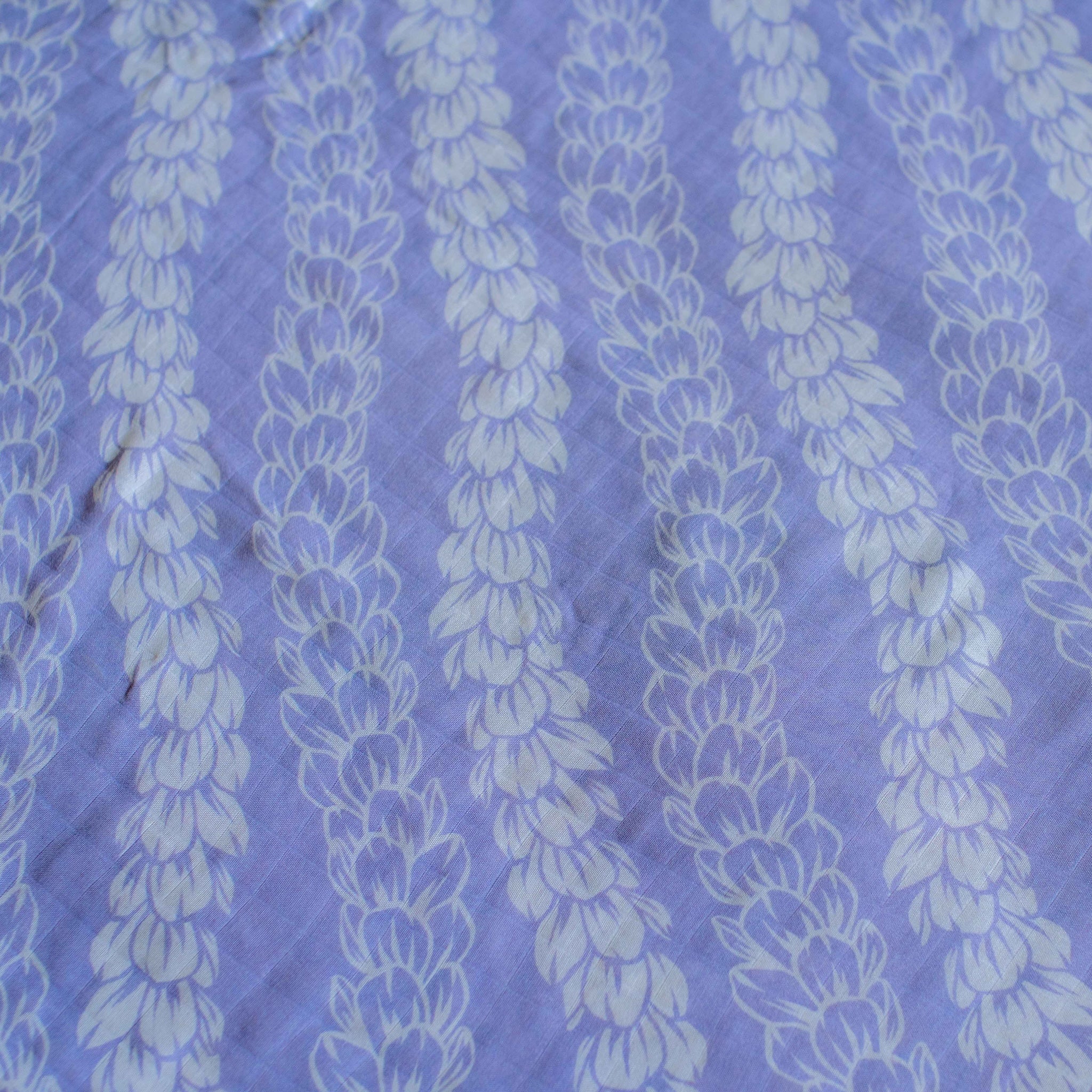 Purple Pakalana Strands Kapa Moe - Hawaiian Bamboo Swaddle