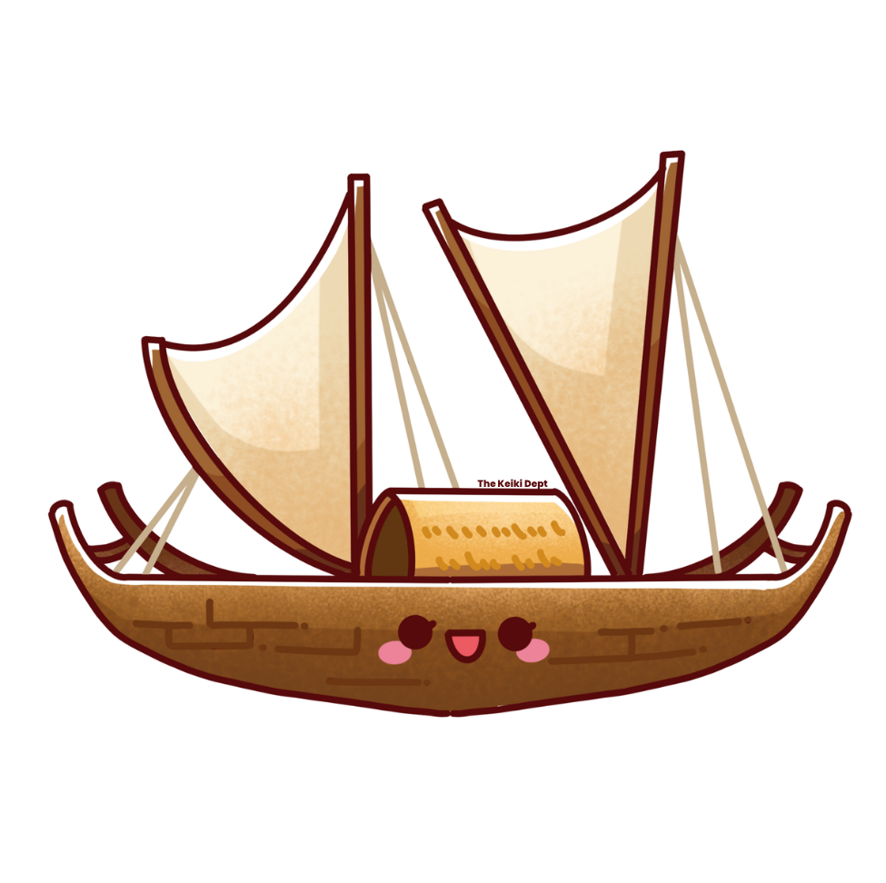 Waʻa Kaulua Pepili (Sticker)
