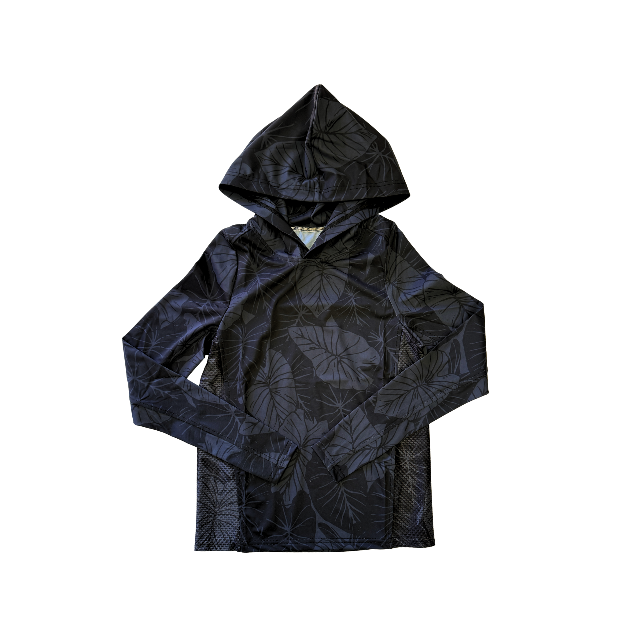 Black Loʻi Kalo Kalā Sun Hoodie (UPF 50)