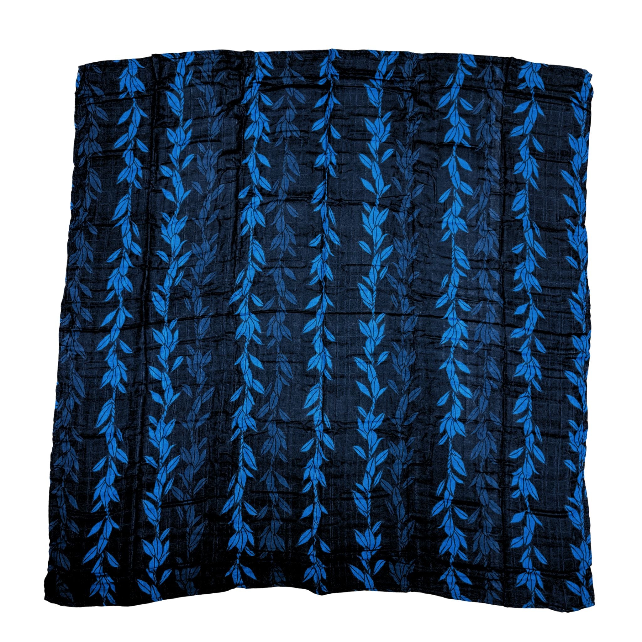 Blue Maile Strands Kapa Moe - Hawaiian Bamboo Swaddle