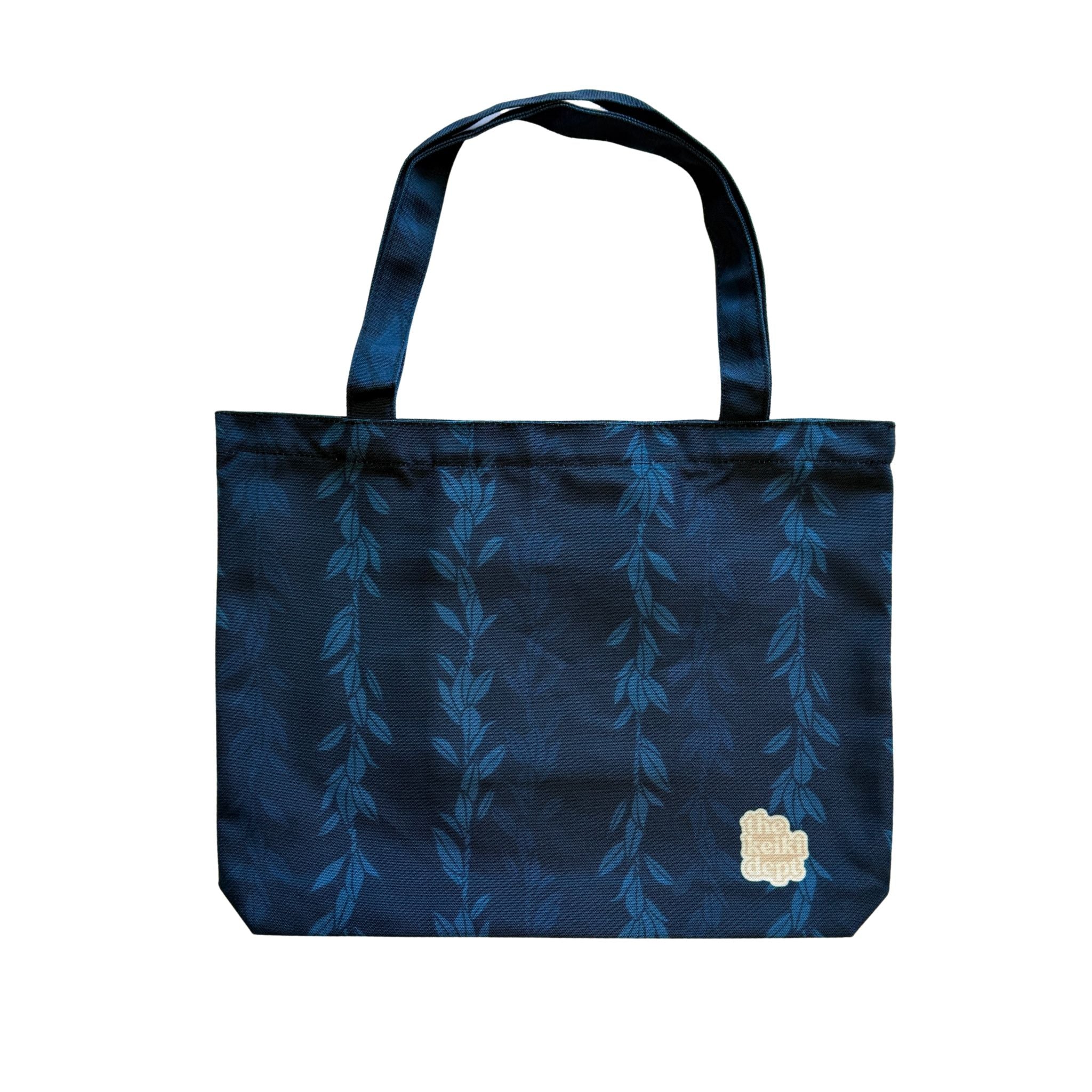 Blue Maile Strands Canvas Zipper Tote Bag