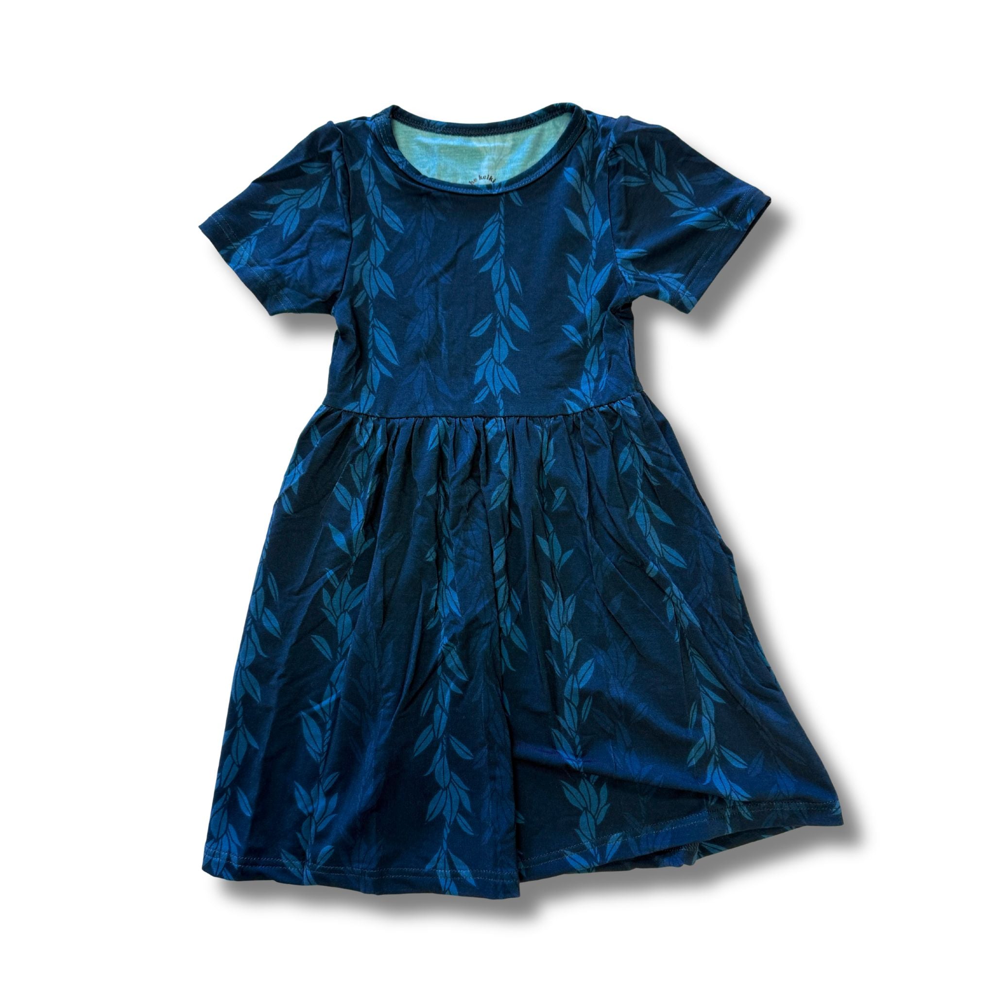 Blue Maile Strands Bamboo Kaliko Dress