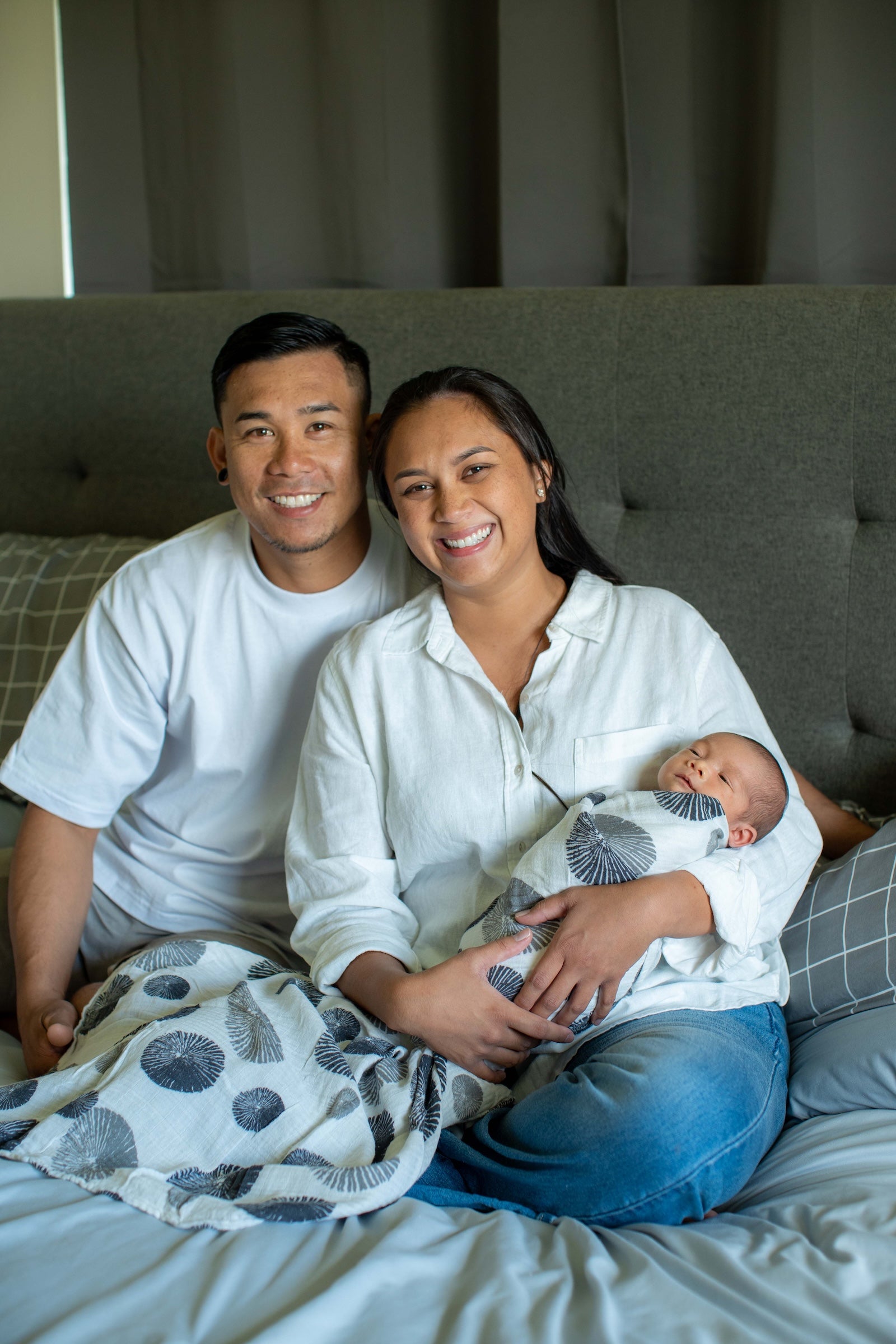 BW ʻOpihi Bamboo Muslin Kapa Moe (Swaddle Blanket)