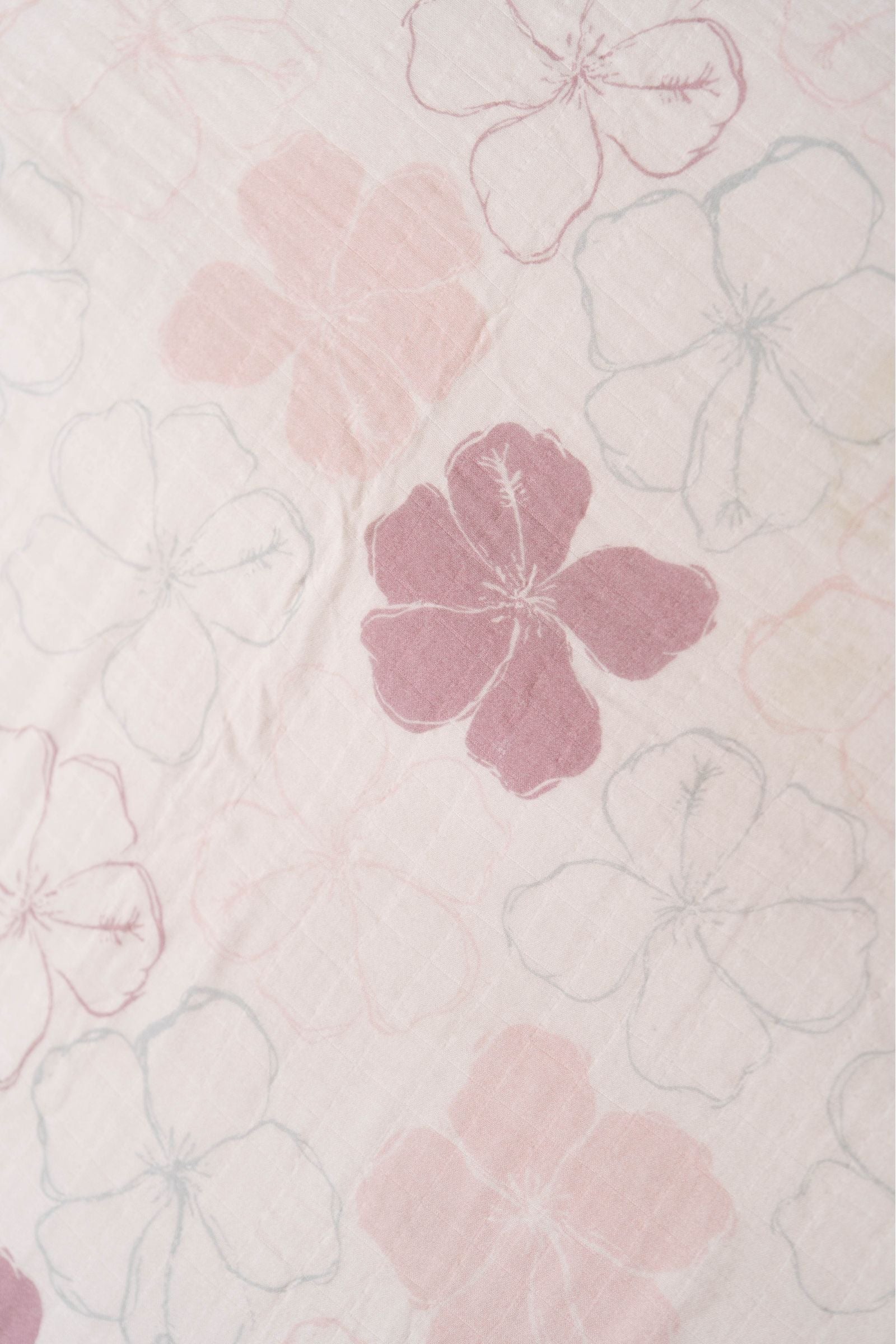 Cream Kokio Hibiscus Bamboo Muslin Pareo