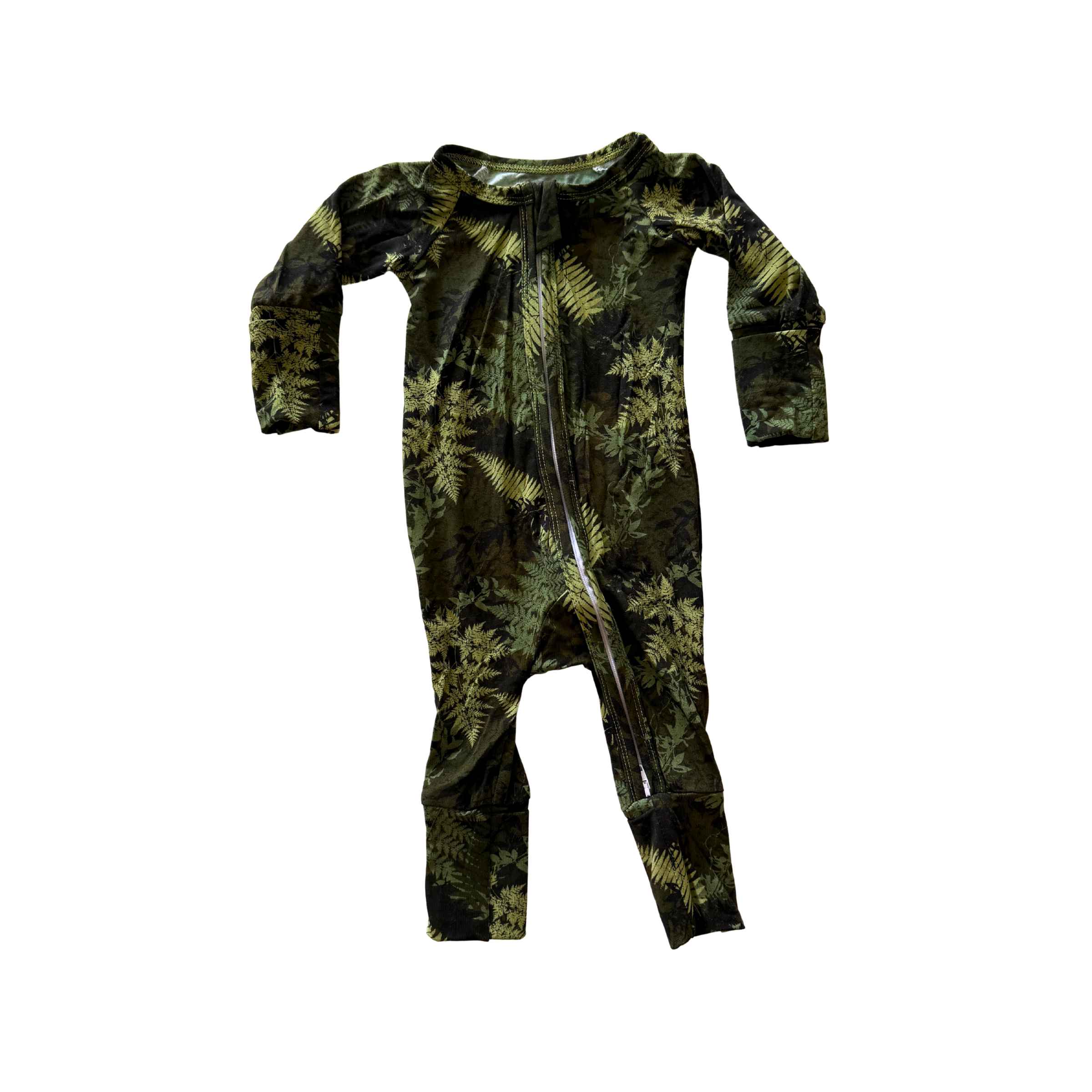 Green Hawaiian Ferns Bamboo Coverall