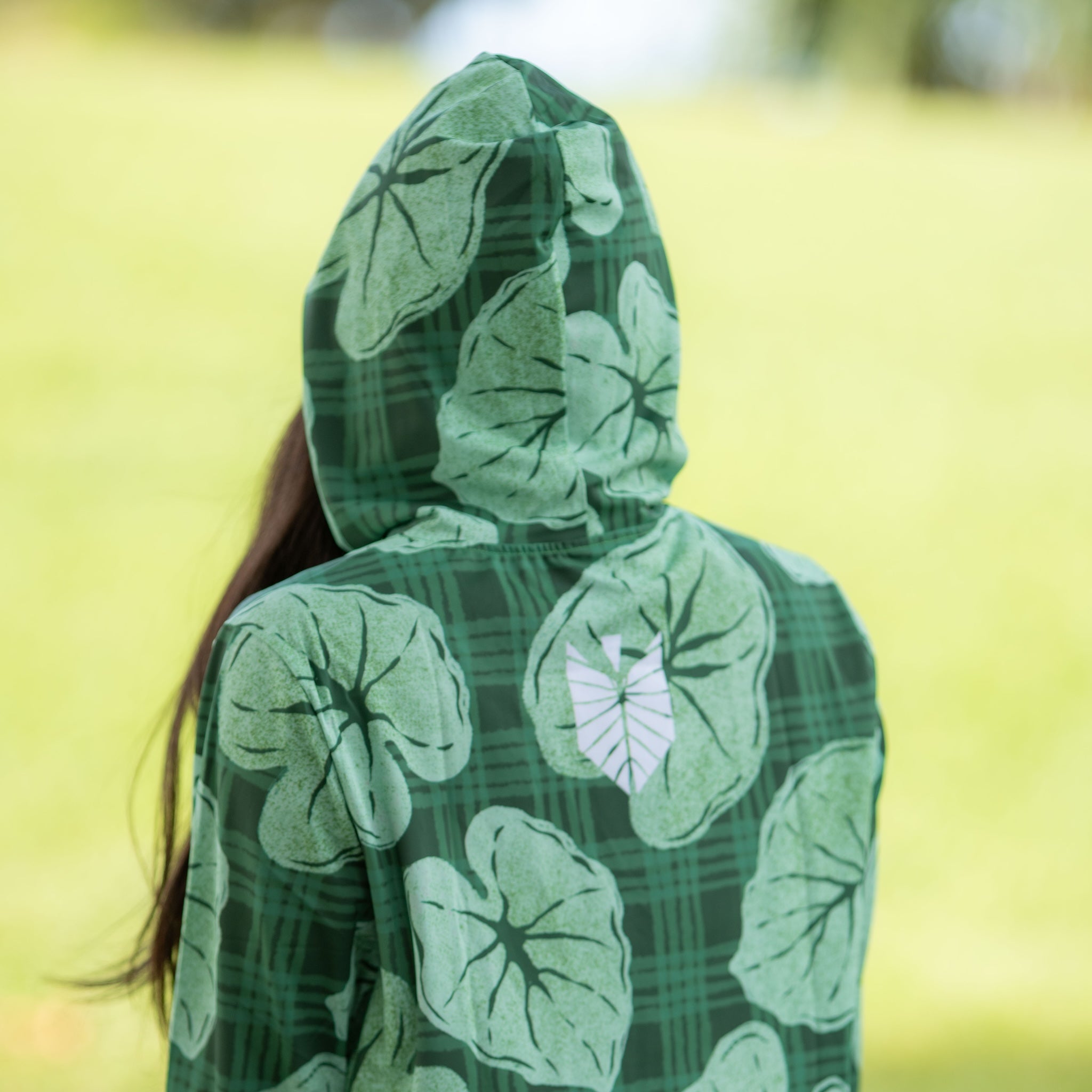 Green Palaka Kalo UPF 50 Kalā Sun Hoodie (UPF 50)