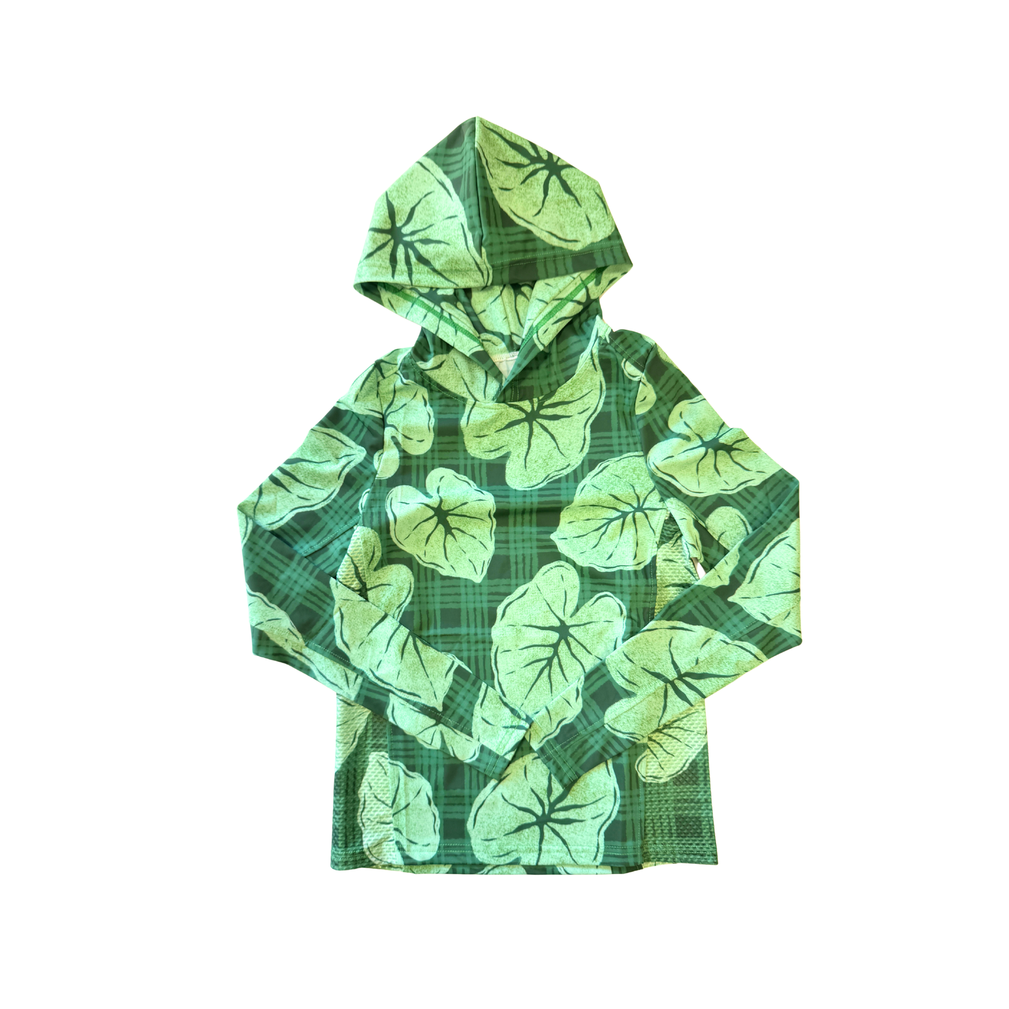 Green Palaka Kalo UPF 50 Kalā Sun Hoodie (UPF 50)