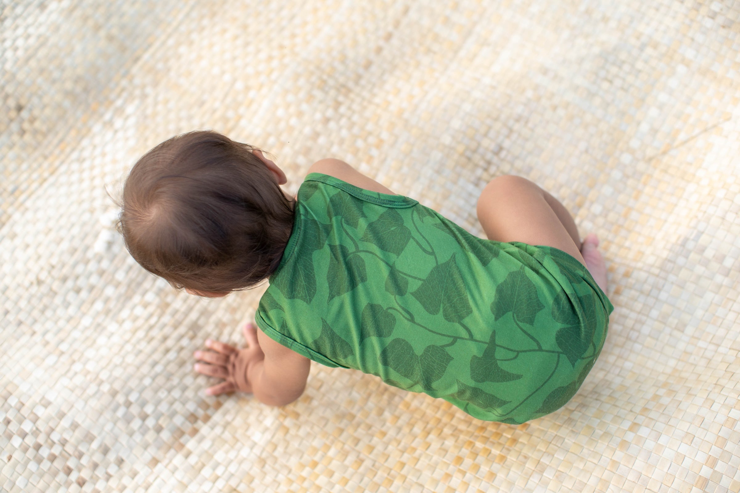 Green Peʻahi Tank Bamboo Tank Romper