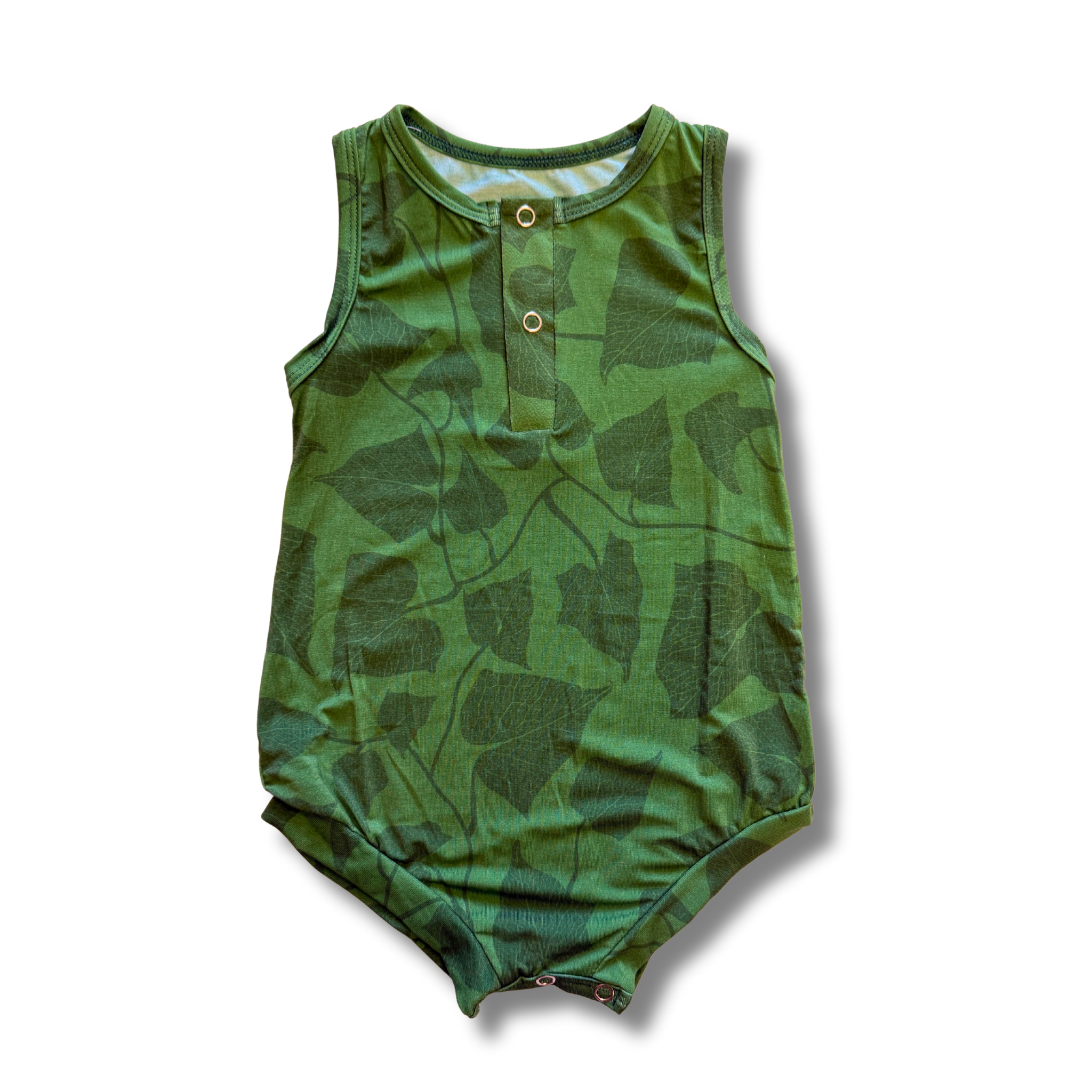 Green Peʻahi Tank Bamboo Tank Romper