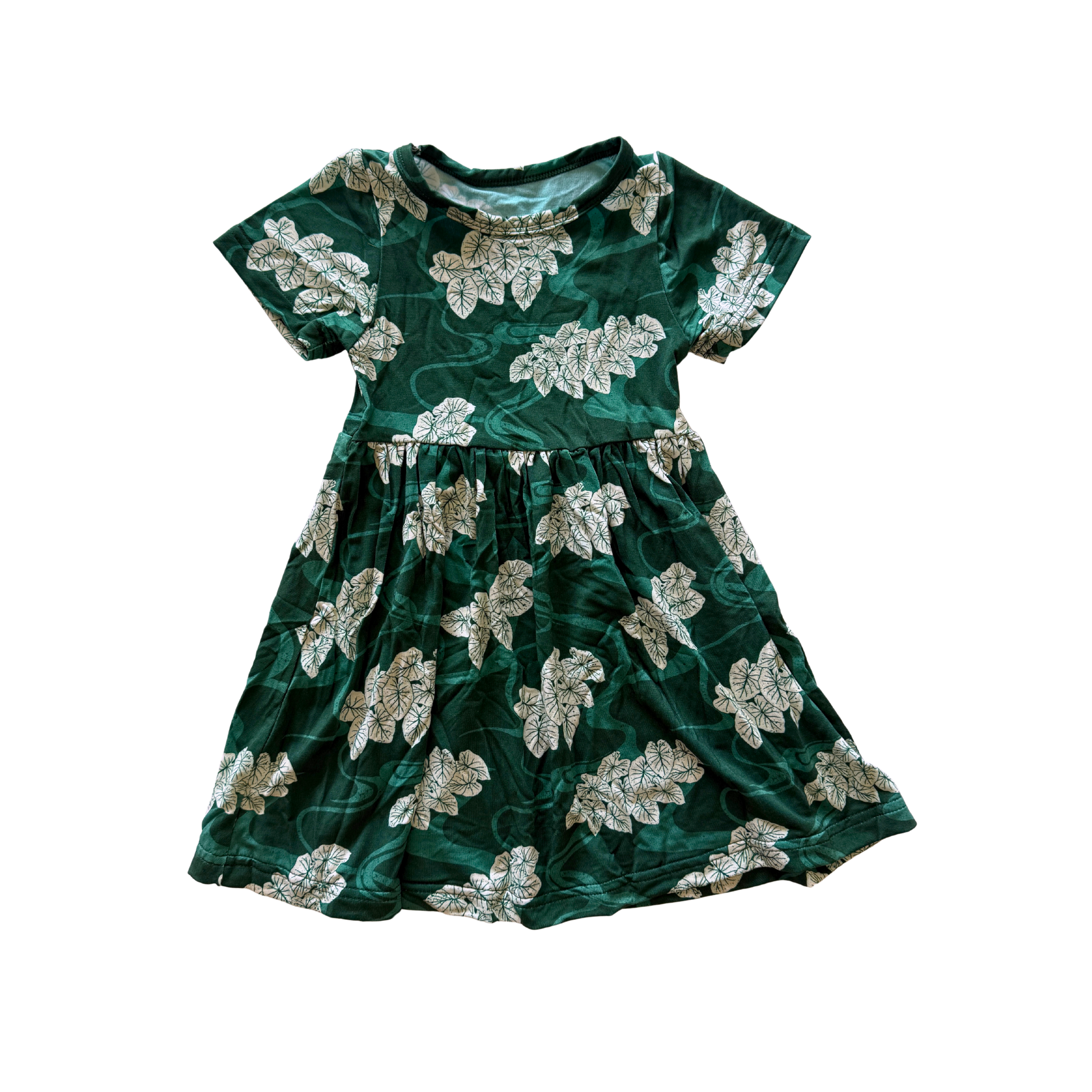 Hawaiian Loʻi Pō Bamboo Kaliko Dress
