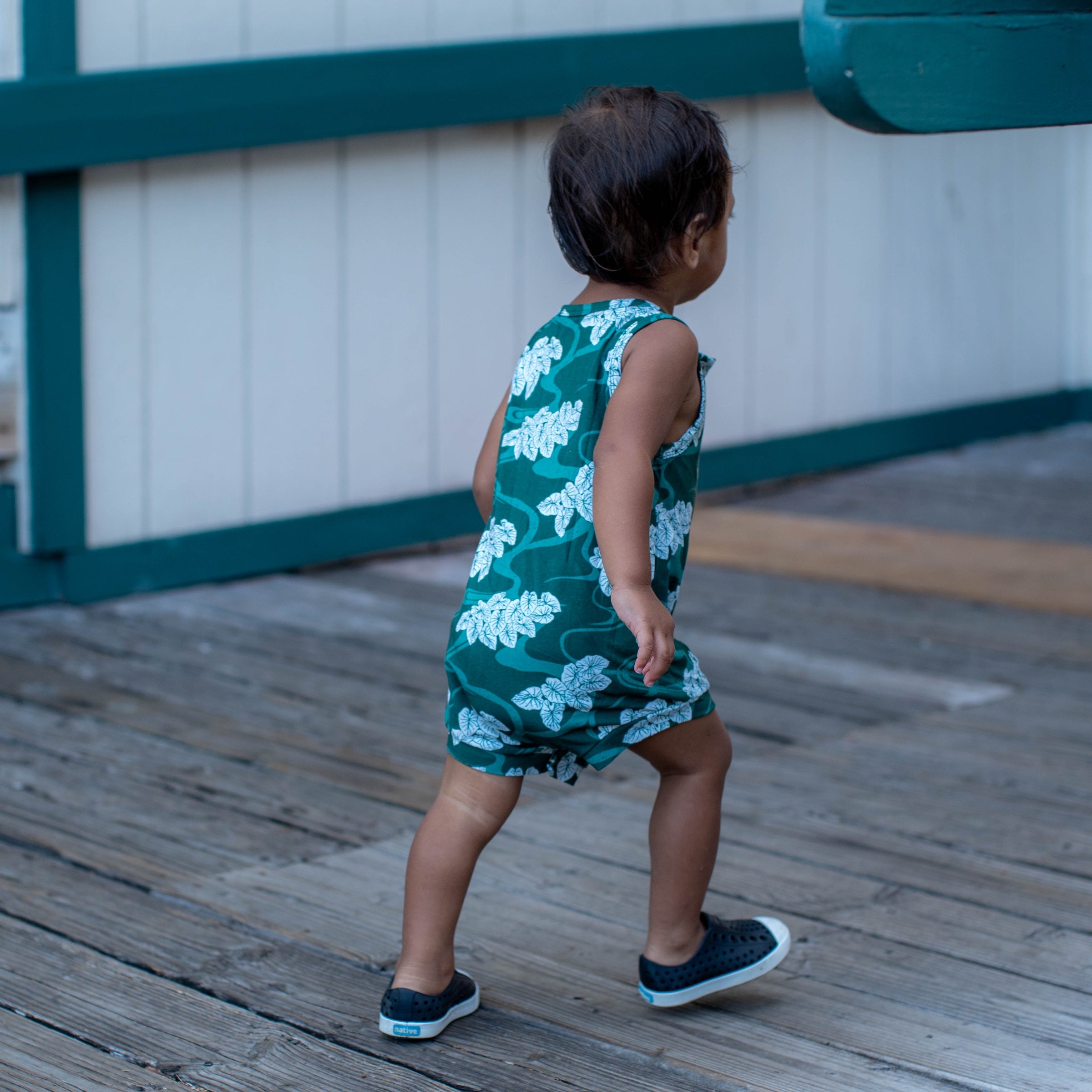 Hawaiian Loʻi Po Tank Bamboo Tank Romper