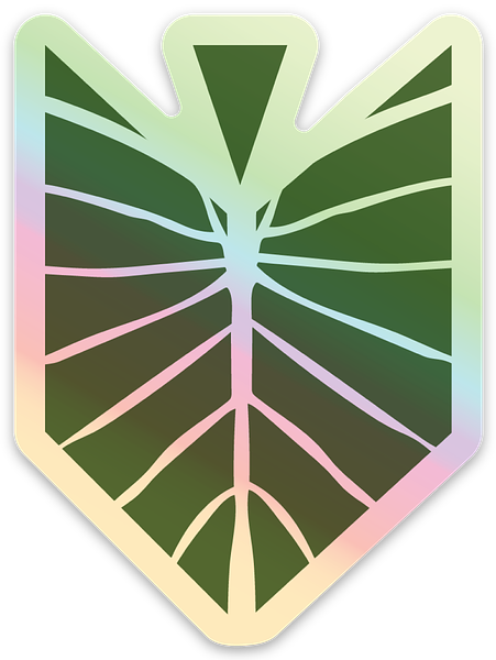 Holographic Keiki Dept Kalo Sticker
