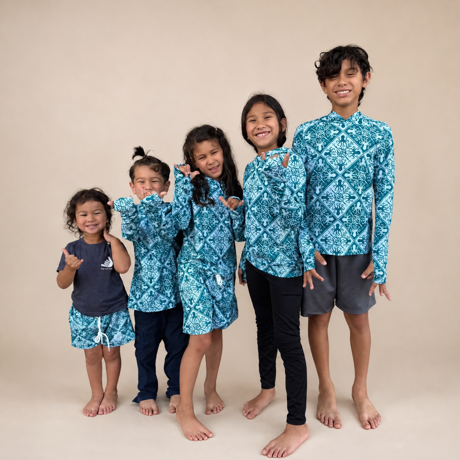 Teal Kuiki Hee Kala Sun Hoodie (UPF 50)