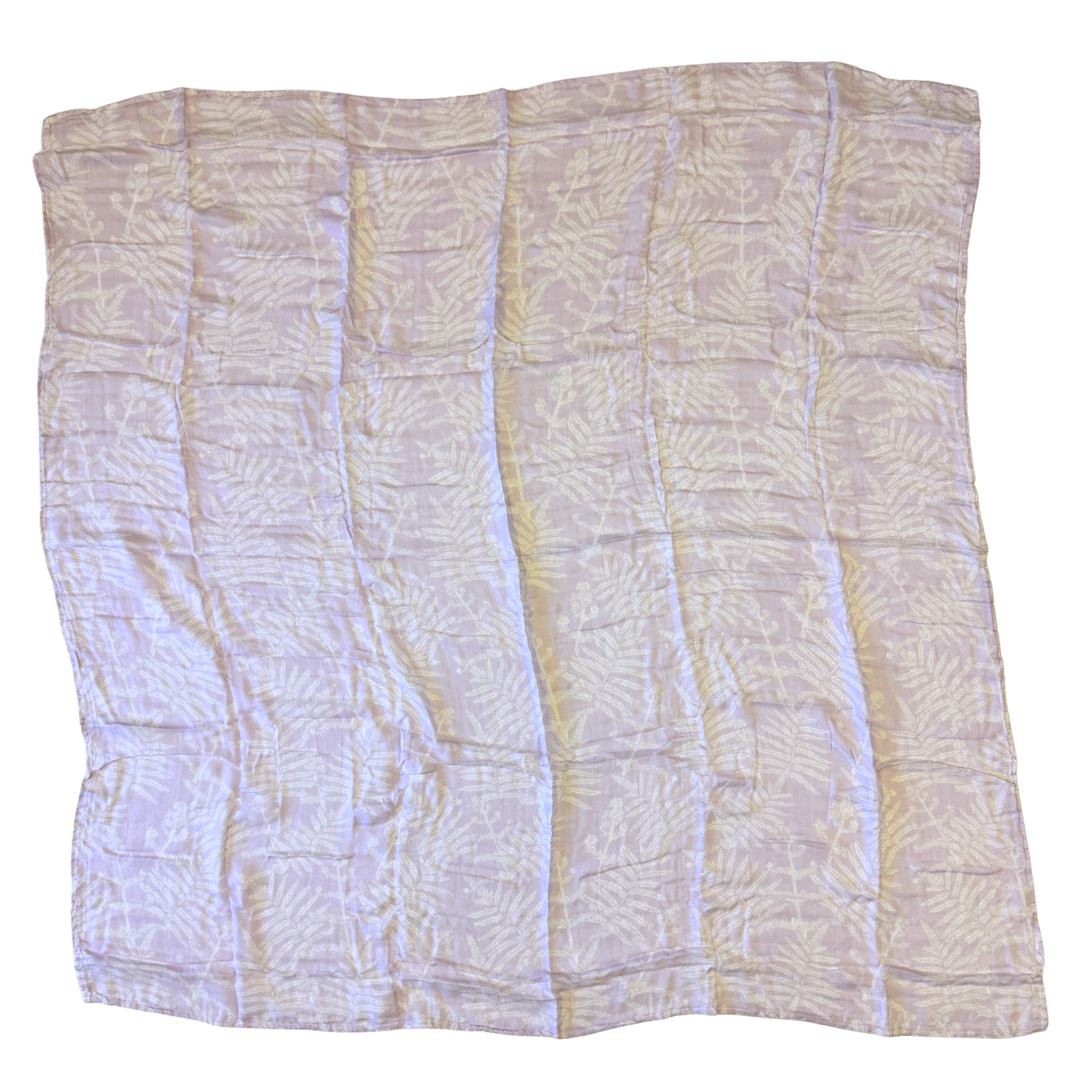 Lavender Neke Fern Bamboo Muslin Kapa Moe (Swaddle Blanket)
