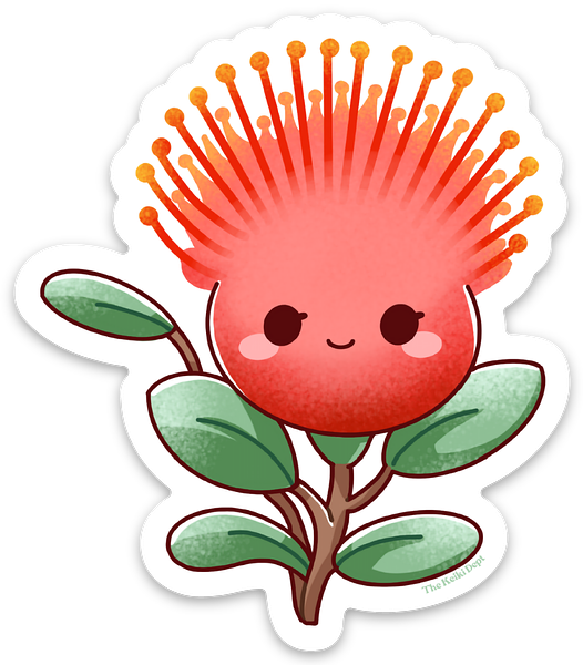 ʻŌhiʻa Lehua Pepili (Sticker)