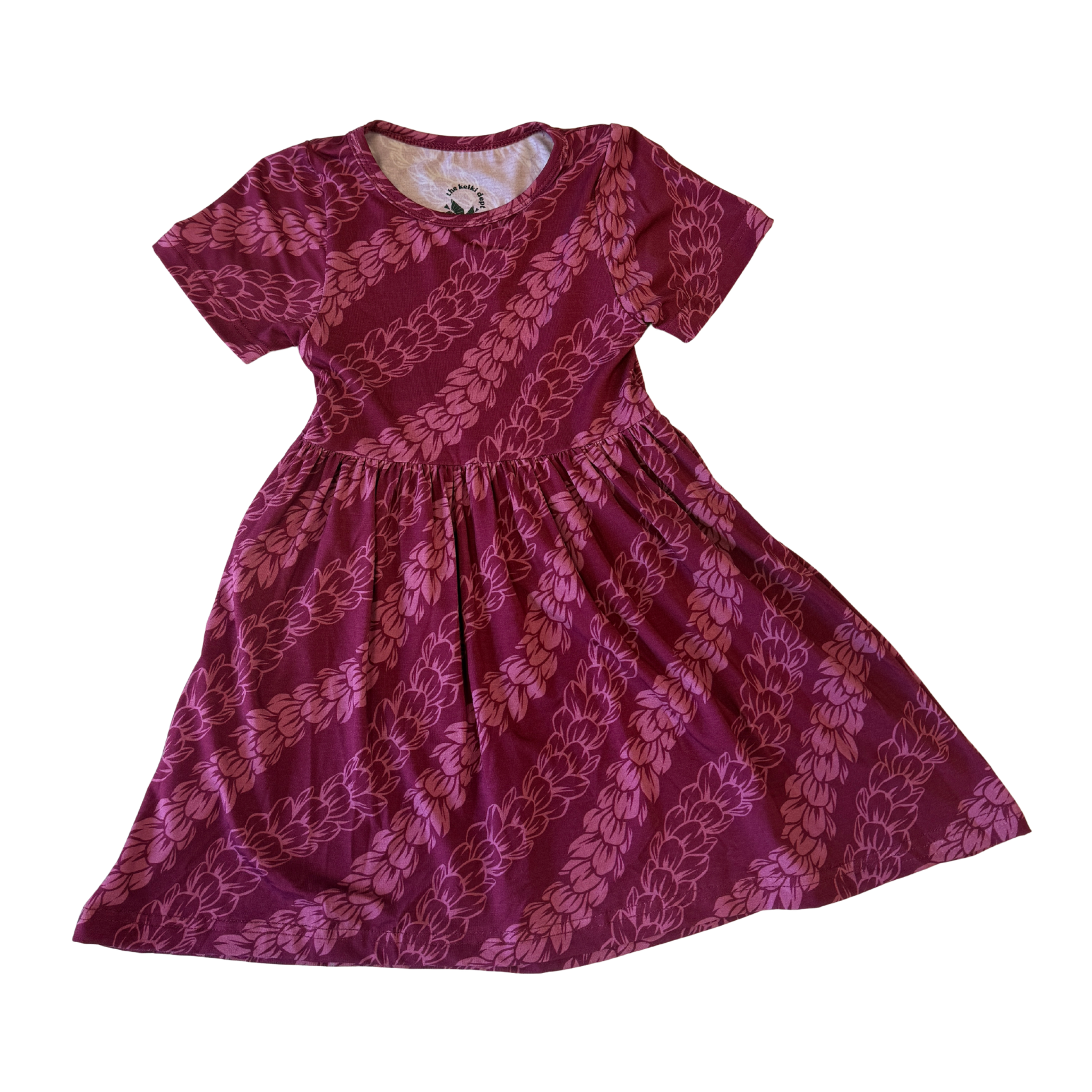 Pink Pakalana Strands Bamboo Kaliko Dress