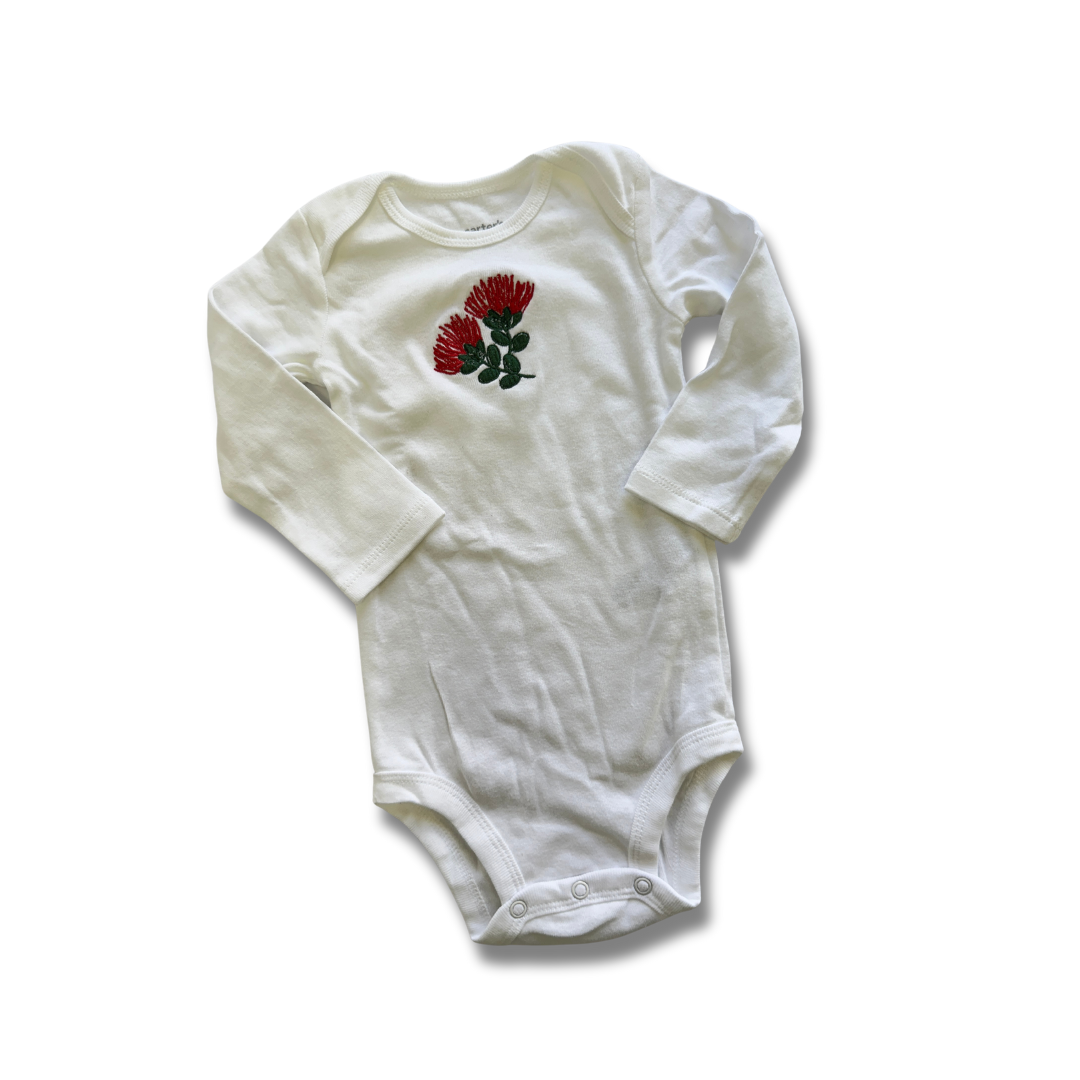 Ohia Lehua Embroidered Onesie